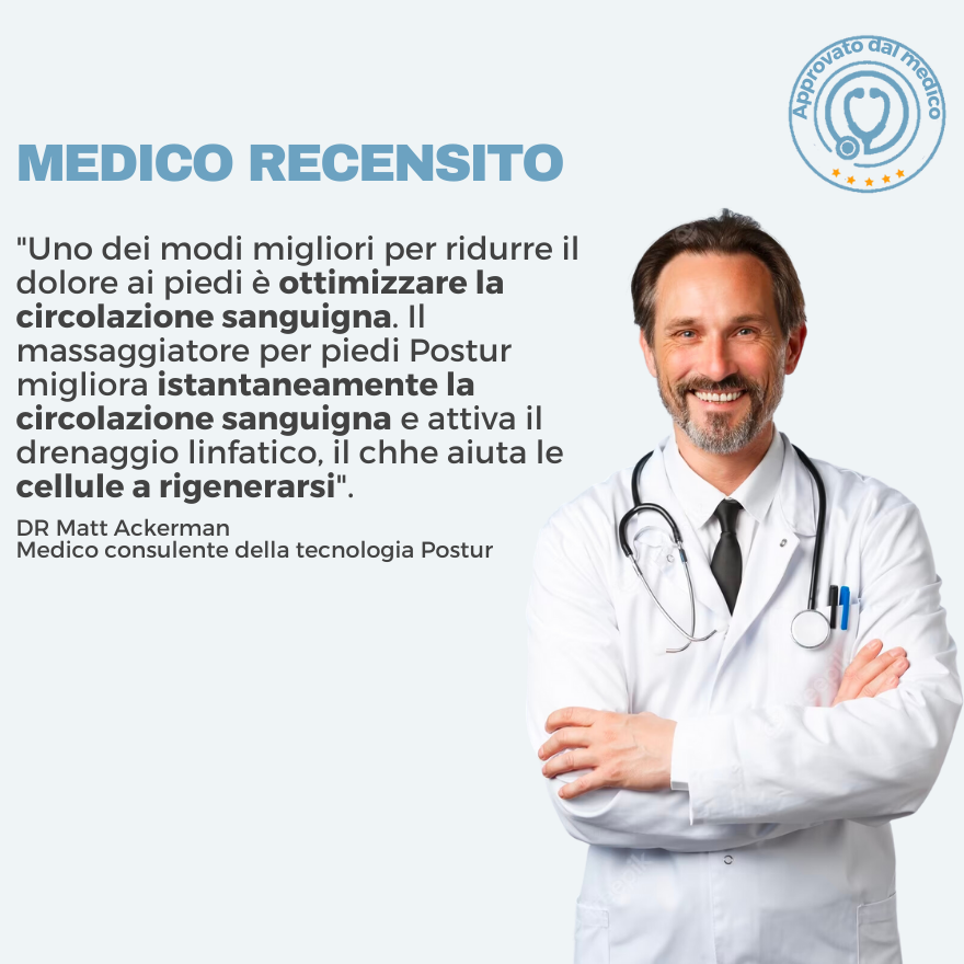 Massaggiatore per piedi NEMS - Per un sollievo duraturo dal dolore ai piedi
